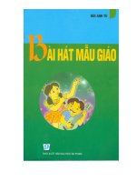 Giáo trình bài hát mẫu giáo phần 1 