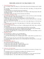 THEO dõi, GIÁM sát các HOẠT ĐỘNG y tế 