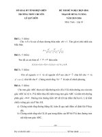 Đề thi (đề xuất) trại hè hùng vương lần thứ XII năm 2016 toán 10 chuyên lê quý đôn điện biên 