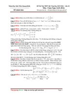 ĐÁP án CHI TIẾP đề THI THỬ lần 10 