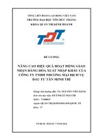 Đề cương thực tập tốt nghiệp Kinh doanh quốc tế