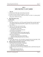 Giáo trình vệ sinh phòng bệnh 