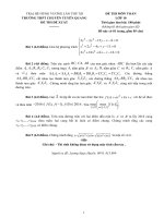 Đề thi (đề xuất) trại hè hùng vương lần thứ XII năm 2016 toán 10 chuyên tuyên quang 