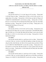 NGÂN HÀNG câu hỏi THI CÔNG CHỨC LĨNH vực CHUYÊN NGÀNH LAO ĐỘNG, THƯƠNG BINH và xã hội 