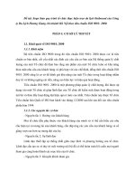 Soạn thảo quy trình tổ chức thực hiện tour du lịch Outbound của Công ty Du Lịch Hương Giang chi nhánh Hà Nội theo tiêu chuẩn ISO 9001: 2000.