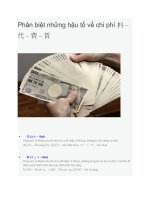 Phân biệt những hậu tố về chi phí trong tiếng Nhật