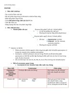 Tóm tắt bài giảng công nghệ protein  enzyme (phần enzyme)