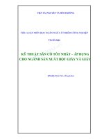 Kỹ thuật sẵn có tốt nhất – áp dụng cho ngành sản xuất bột giấy và giấy 