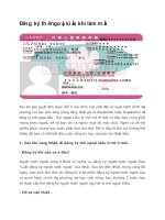 Đăng ký thẻ ngoại kiều khi làm mất ở nhật 