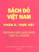 Sách đỏ việt nam (phần II thực vật) phần 1   NXB khoa học tự nhiên và công nghệ