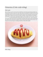 Ẩm thực Nhật Bản  Cơm omuraisu