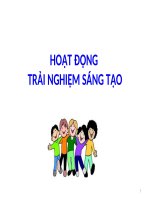 QUẢN lí hđ TRAI NGHIEM SANG TAO