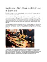 Giới thiệu nghệ thuật sushi trên cơ thể trinh nữ 