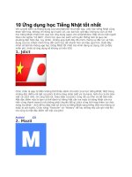 10 ứng dụng học tiếng nhật hiệu quả