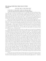 GIÁO DỤC HỌC ĐẠI CƯƠNG