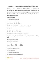 Giải bài 1, 2, 3, 4 trang 8 SGK Toán 5: Phân số thập phân