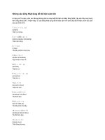 Cách thể hiện cảm tình trong tiếng nhật  