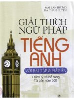giải thích ngữ pháp tiếng anh   MAI LAN HƯƠNG (năm 2015)