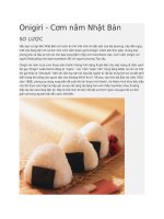 Ẩm thực Nhật Bản  Cơm nắm onigiri