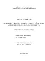 Dáng điệu tiệm cận nghiệm của bất đẳng thức vi biến phân dạng parabolic elliptic 