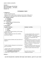 English plan 3 năm học (2016 2017) introduction and unit 1