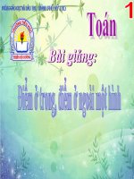 Bài giảng Toán 1 chương 3 bài 19: Điểm ở trong, điểm ở ngoài 1 hình