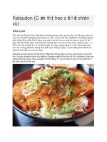 Ẩm thực Nhật Bản  Cơm katsudon