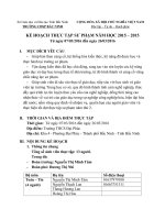 kế hoạch thực tập sư phạm