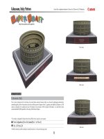 Mô hình đấu trường Colosseum a4