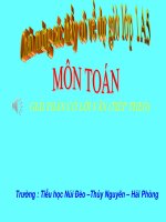 Bài giảng Toán 1 chương 3 bài 23: Giải toán có lời văn (tiếp theo)