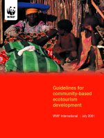 Guideline for Commuity based Ecotourism WWF 2001