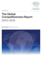 Global competitiveness report 2015 2016. Báo cáo năng lực cạnh tranh toàn cầu 20152016