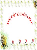 Bài giảng Toán 1 chương 3 bài 18: Trừ các số tròn chục