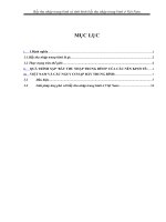 Bẫy thu nhập trung bình và tình hình bẫy thu nhập trung bình ở việt nam