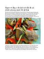 Cách làm cá chiên phong cách nhật bản 