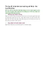 Thủ tục để nhận làm con nuôi người nhật 