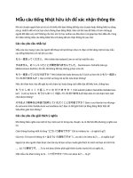 Mẫu câu tiếng nhật hữu ích để xác nhận thông tin 