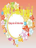 Bài giảng Toán 1 chương 3 bài 17: Cộng các số tròn chục