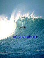 Bài giảng Toán 1 chương 3 bài 18: Trừ các số tròn chục