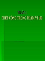 Bài giảng Toán 1 chương 4 bài 1: Phép cộng trong phạm vi 100 (cộng không nhớ)