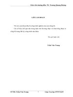 Nghiên cứu chuyển đổi sinh kế của hộ đồng bào dân tộc vân kiều ở huyện quảng ninh, tỉnh quảng bình