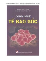 Công nghệ tế bào gốc   NXB giáo dục 