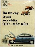 Độ tin cậy trong sửa chữa ô tô   máy kéo  nguyễn nông, hoàng ngọc vinh  