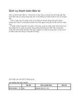 Dịch vụ thanh toán điện tử 