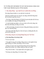 TƯ TƯỞNG HỒ CHÍ MINH VỀ XÂY DỰNG ĐẢNG CỘNG SẢN VIỆT NAM TRONG SẠCH, VỮNG MẠNH