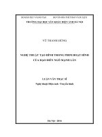 Nghệ thuật tạo hình trong phim hoạt hình của đạo diễn ngô mạnh lân 