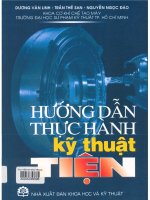 Hướng dẫn thực hành kỹ thuật tiện  dương văn linh, nguyễn ngọc đào, trần thế san 