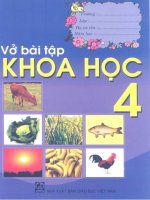 Vở bài tập khoa học lớp 4 phần 1   NXB giáo dục việt nam 