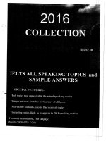 Ebook 2016 colection IELTS all speaking topics and sample answers