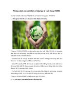 Những chính sách nổi bật có hiệu lực từ cuối tháng 9/2016